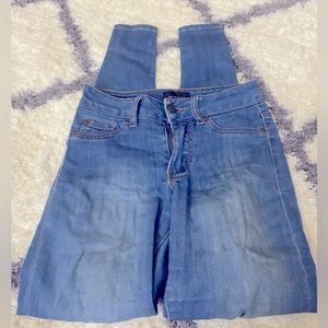 Blue Ankle Legging Jeans